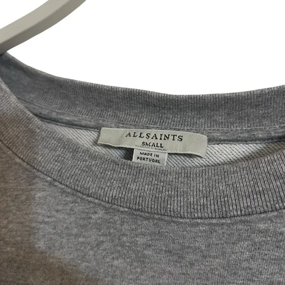 All Saints Gray Sweatshirt small - Picture 4 of 10